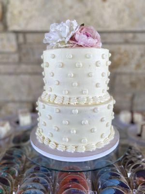 2 tier Wedding cake