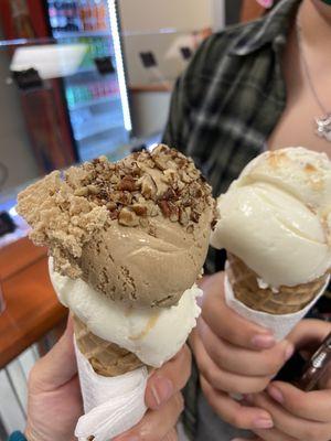 One scoop or two - served on a cone or in a cup