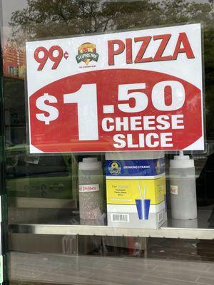 What is this "99 cents" pizza you speak of? -- Let me know if you find it.