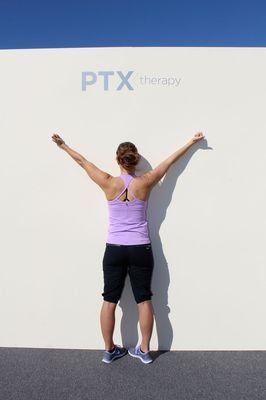 Posture alignment exercise - Wall clock