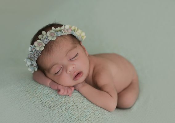 newborn photography session in my studio in Fairfax County VA.