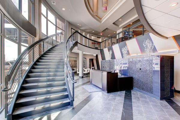 Lofts at Lincoln Station complex front desk