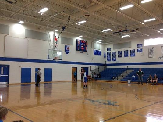 Basketball in the gym