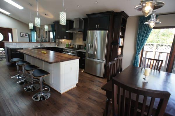 Our Walnut floors installed.  Perfection indeed.