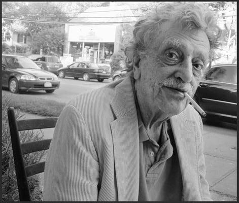 Kurt Vonnegut at Canio's.