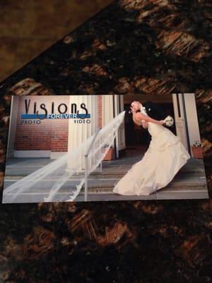 We made it onto the business card! Thank you for all your work capturing our wedding day.