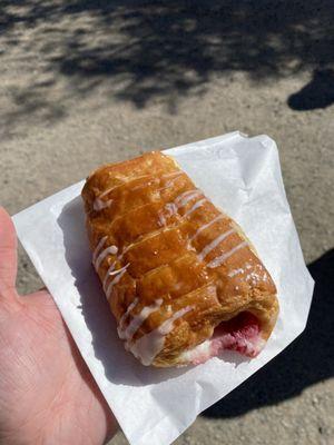 Strawberry cream croissant