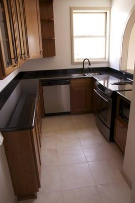 Another view of a spacious kitchen at Bently Nob Hill.