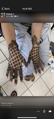 Henna tattoos