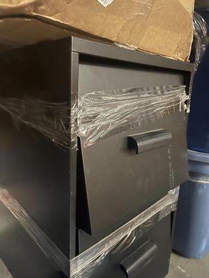 how do you squash and ruin a metal file cabinet?  we had to pry open the drawers.