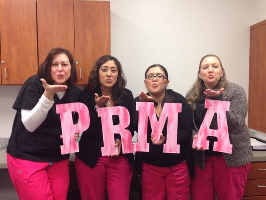 The nurses at PRMA are "kissing" cancer goodbye!