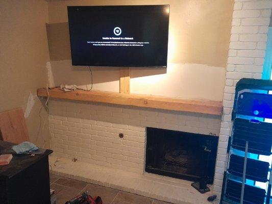 Tv mounting