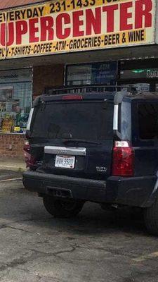 The fucked up car of a known drug dealer in Columbus Ohio.