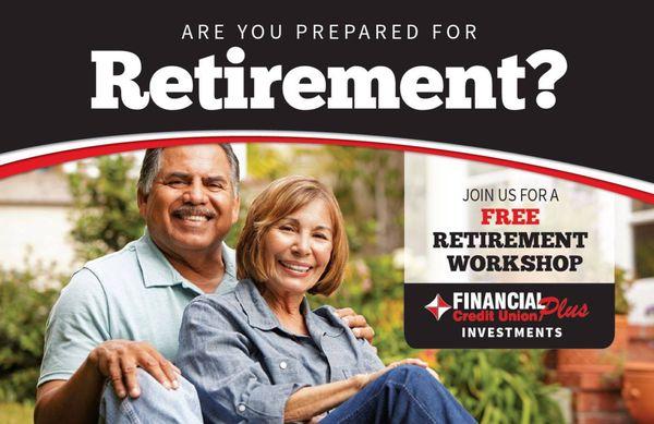 Get ready for retirement with Financial Plus Credit Union in Swartz Creek, MI.