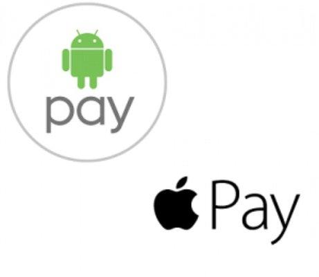 You can pay with Android or Apple Pay.