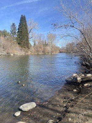 View of the river.