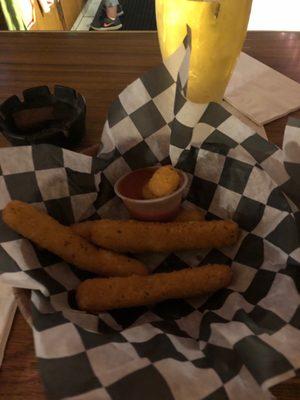 Cheeses sticks for like $2.99 after I ate half...