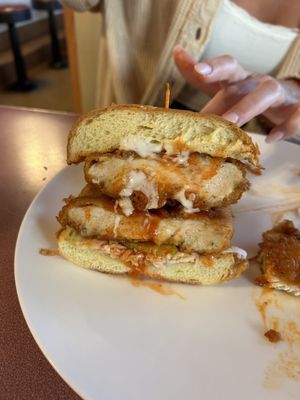 Nashville hot chix sandwich