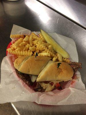 Philly Ribeye Sandwich! (Local Favorite)