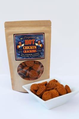 One of our newest products - Nashville Hot Chicken Crackers!