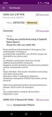 Told I had covid hours  AFTER being discharged with no meds other than a steroid shot. I was in an asthma attack for HOURS