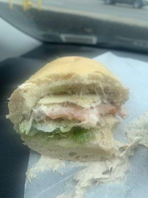 Tuna sub with no tuna!