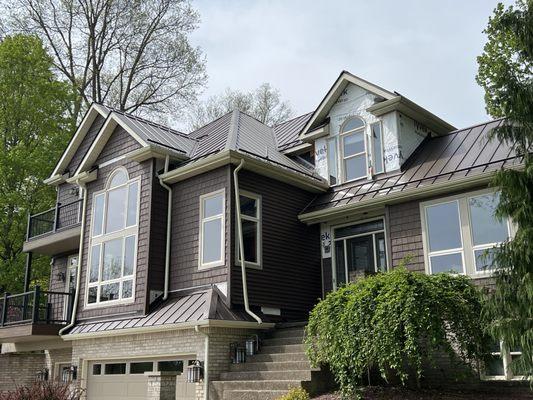 Standing seam metal roof we did