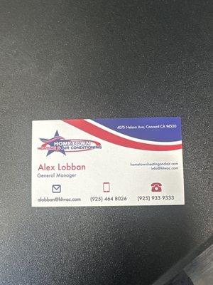 Example of our business cards from Hyde