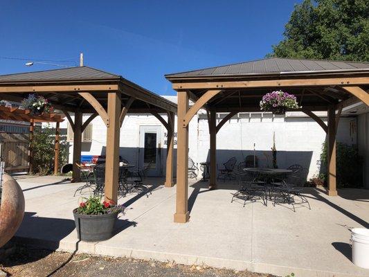 Cute, quiet patio dining; Have to order inside of course but cute and relaxing non the less.