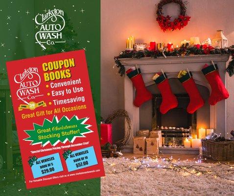 Great gift for all occasions, we have your perfect Christmas stocking stuffer! Coupon Books, convenient & easy to use!