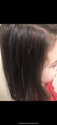 Glitter "extensions". $6