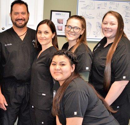 Left to right : Dr. Mullin , Dr. Addeo, Nicole , Hannah , Ashley