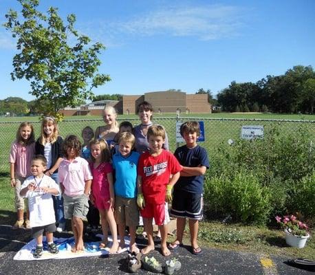 Children's garden grew food for those in need.