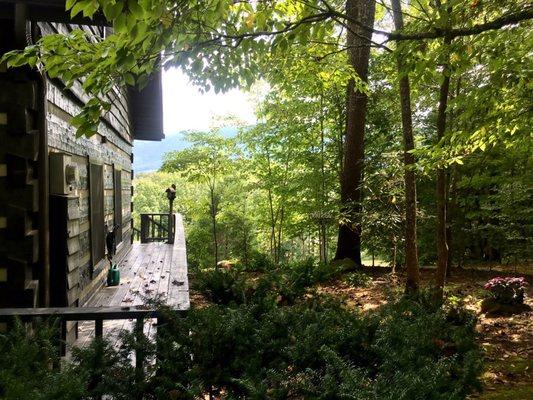 Robin's Nest Cabin - Side Porch View