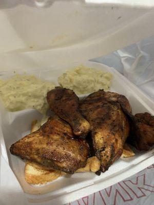 Smoked Chicken and potato salad!