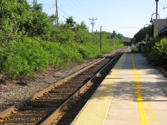 Tracks in the northbound direction from the station