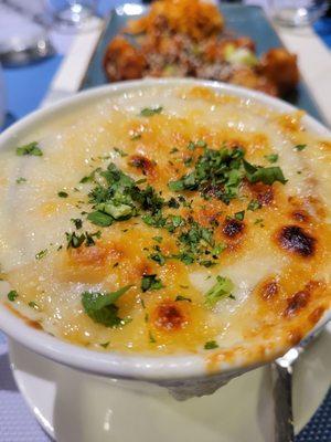 3 cheese onion soup