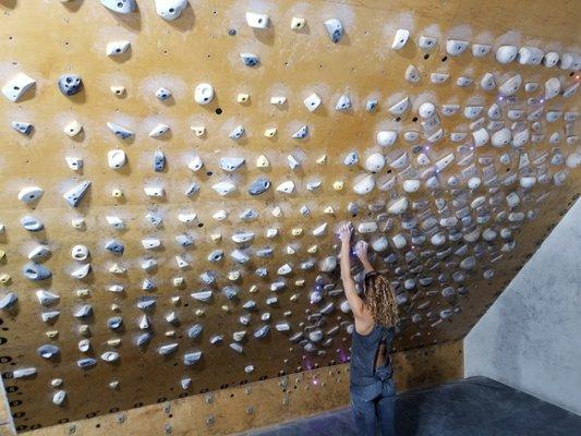 Training session at Stronghold Climbing Gym