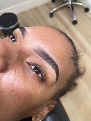 Brow shaping & stain (after)