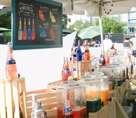 Bols Agave Tequilas - strawberry peach watermelon and azul at Margarita Festival 2016