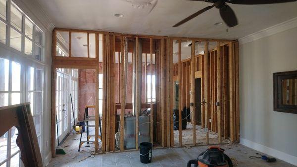 Remodel in progress