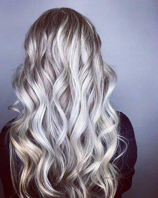 Icy blonde Balayage