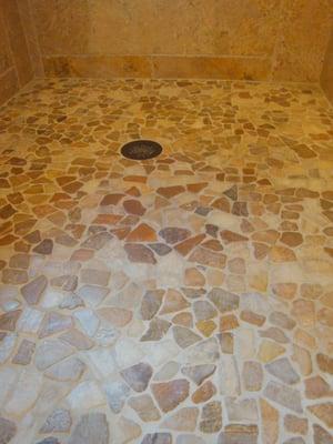 Spa Style- Stone Pebble Shower Floor