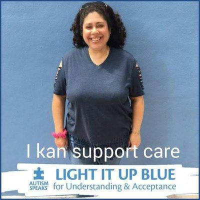 I Kan Support Care Staff, in support of Autism Awareness