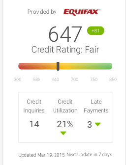 A score increase of 81 points in one month.