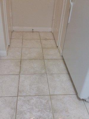 Another job Tile and Grout cleaning Before cleaning