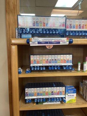 SOO many VERY symptom specific homeopathic Boiron brand options.