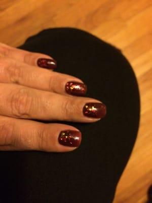 Fall nails...picture doesn't do them justice!