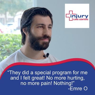 Emre Orun, MMA Fighter and Coach, sustained an injury and worried about being able to fight in his next match. Luckily he called us!