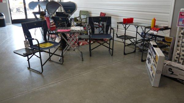 KY RV SALES offers camping chairs, tables and cooks stations from GCI.